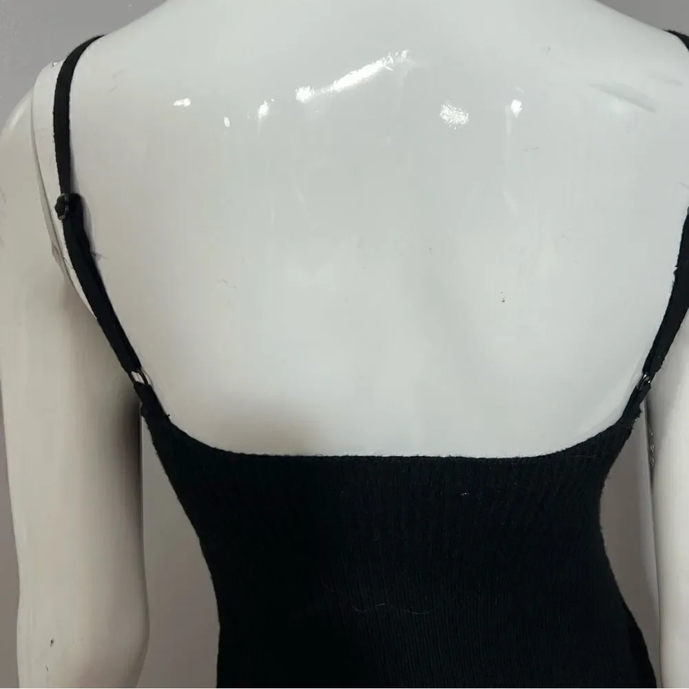 NWOT Nordstrom Astr‎ The Label Spaghetti Strap Ribbed Knit Bodycon Dress -- XL